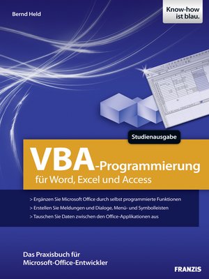 cover image of VBA-Programmierung für Word, Excel und Access